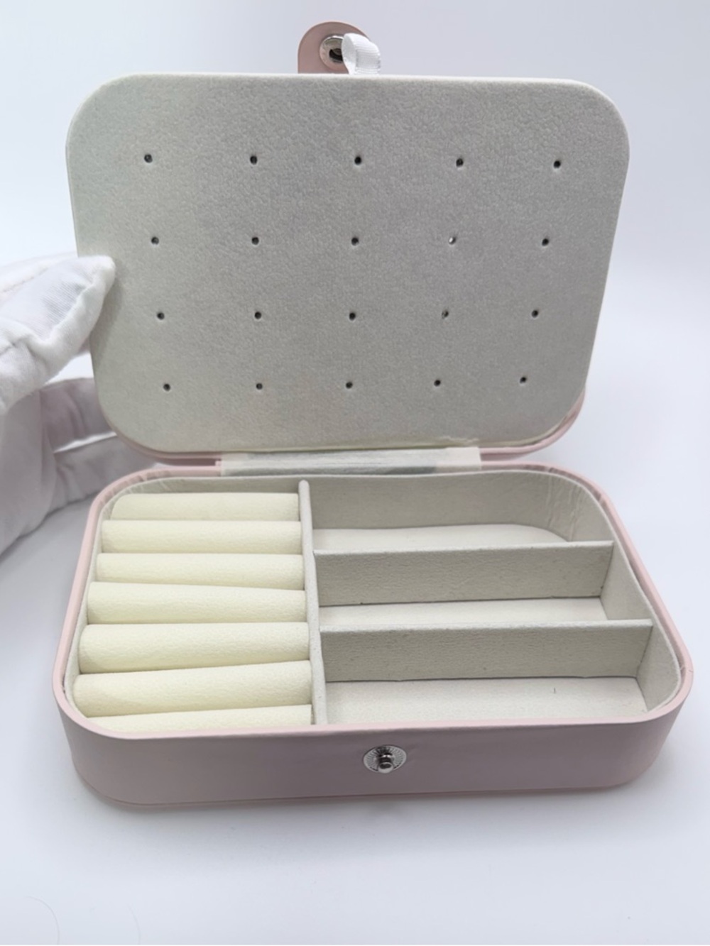 Blush Pink Travel Jewelry Case - Picture 9 of 16